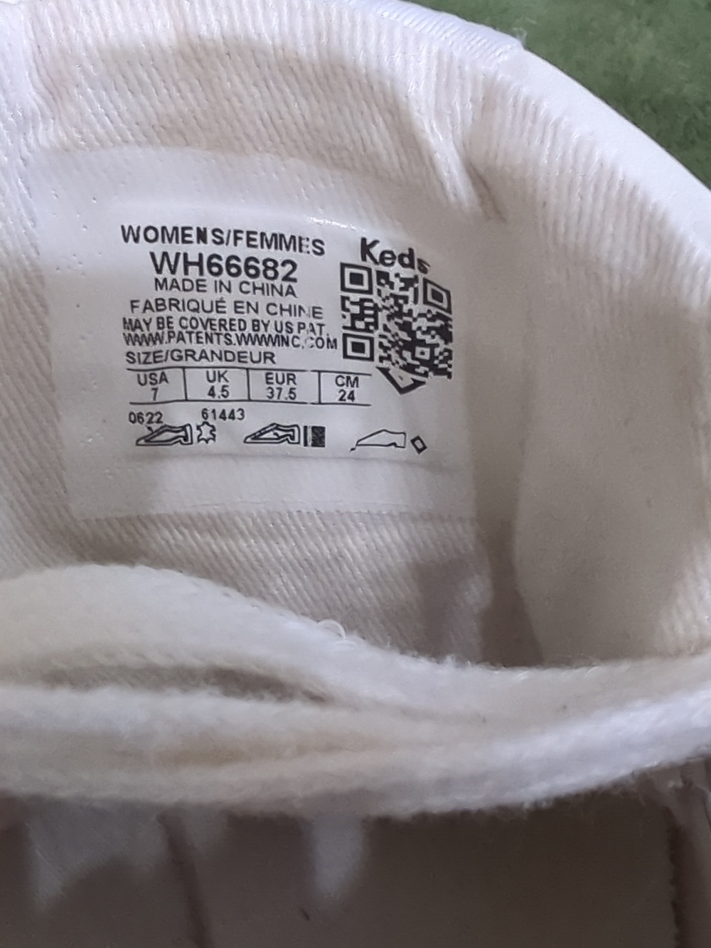 Keds High-Top Sneakers in White, Pink & Tan - Picture 6 of 10